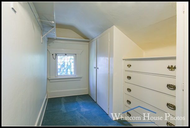 South bedroom walk-in closet, 715 15th Street, Bellingham, WA. © 2016 Mark Turner