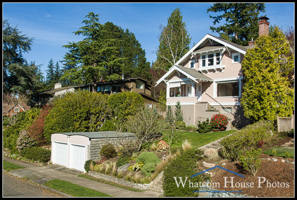 Front exterior, elevated view, 715 15th Street, Bellingham, WA. © 2016 Mark Turner