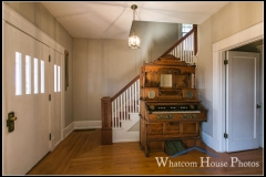 Front entry hall & stairs, 715 15th Street, Bellingham, WA. © 2016 Mark Turner