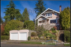 Front exterior, street-level view, 715 15th Street, Bellingham, WA. © 2016 Mark Turner