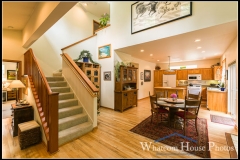 Front entry and view to dining / kitchen